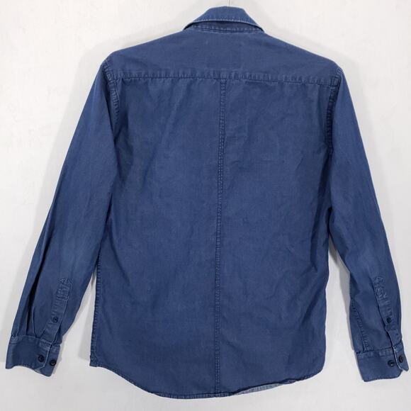 Louis Phillipe Tailored Fit Shirt Mens Medium Blue Long Sleeve Preppy Button Up - Picture 7 of 16